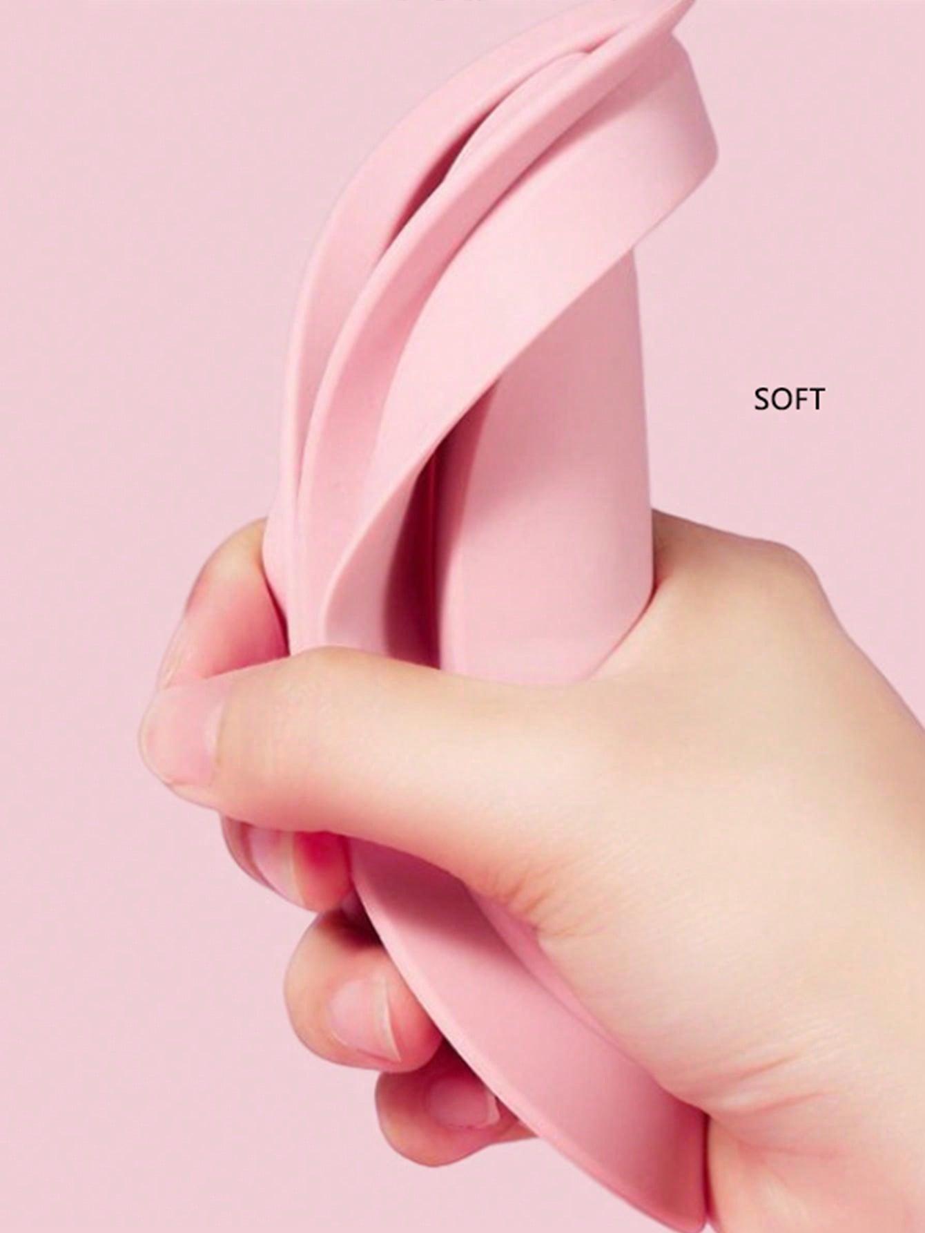 BrushCleanse - Nettoyeur à Pinceaux en Silicone Pliable/Rose - SQWITY