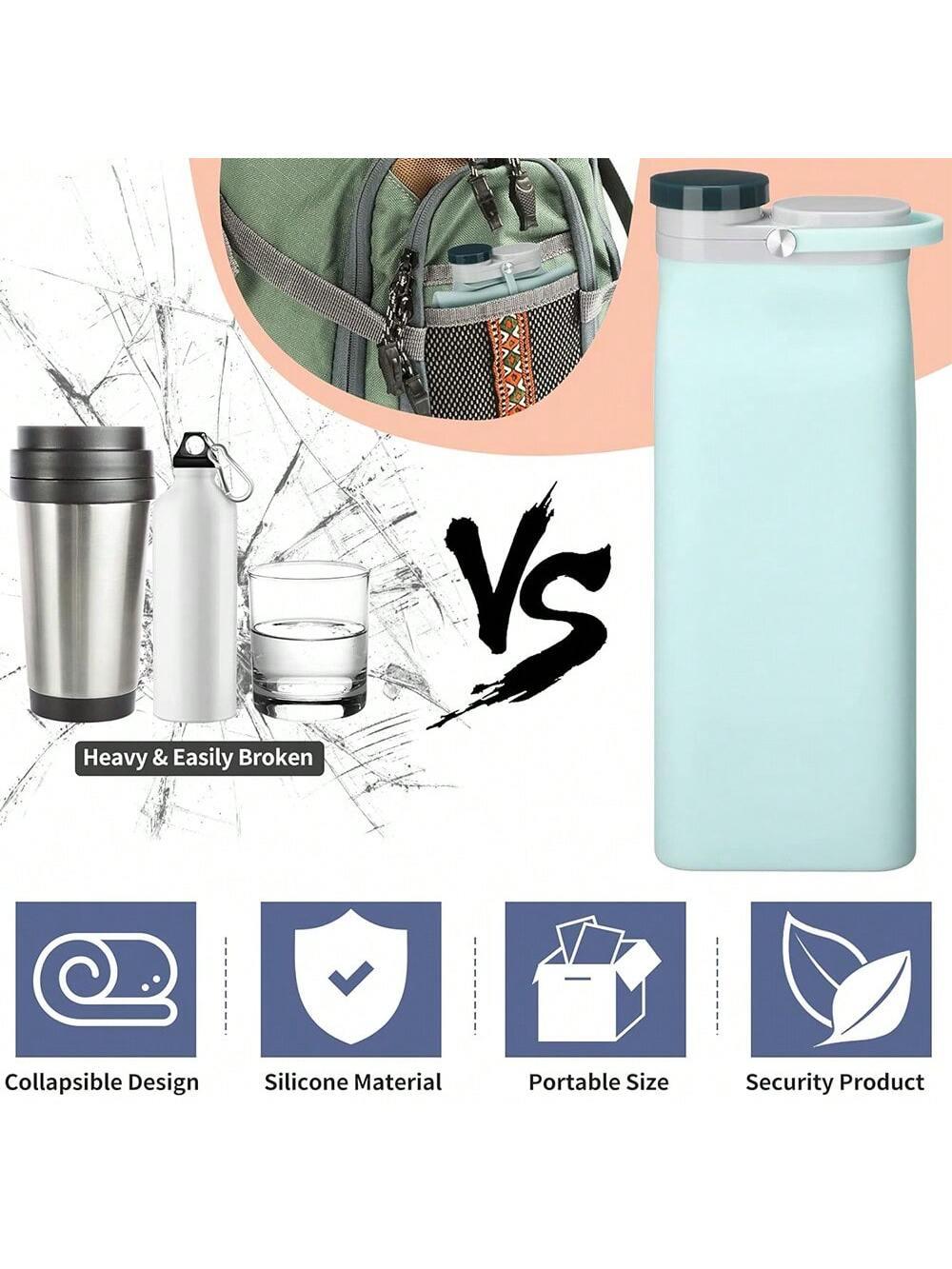 FlexHydrate - Bouteille Pliante pour Fitness et Sports de Plein Air - SQWITY