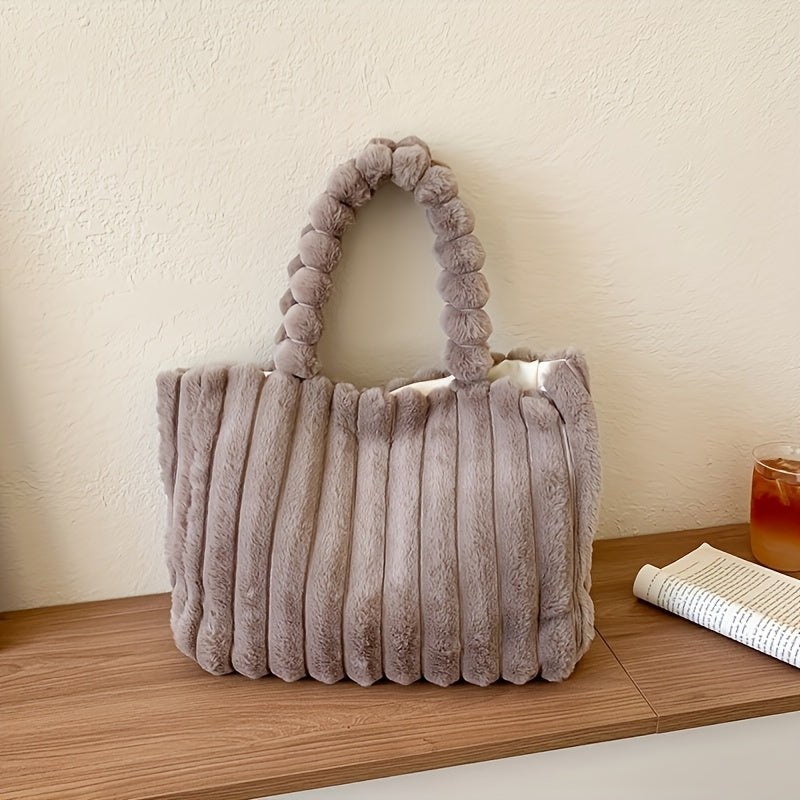 PlushPurse: Plush purse, chic and soft companion for all seasons, versatile and simple.