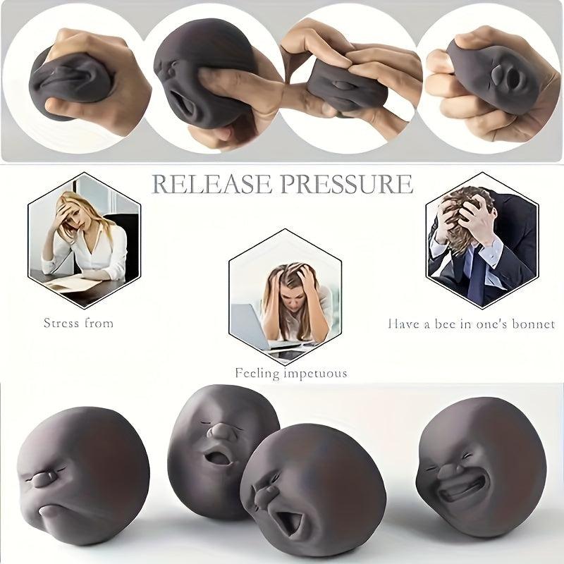 FunFace StressBall - Balle Antistress avec Expressions Amusantes - SQWITY